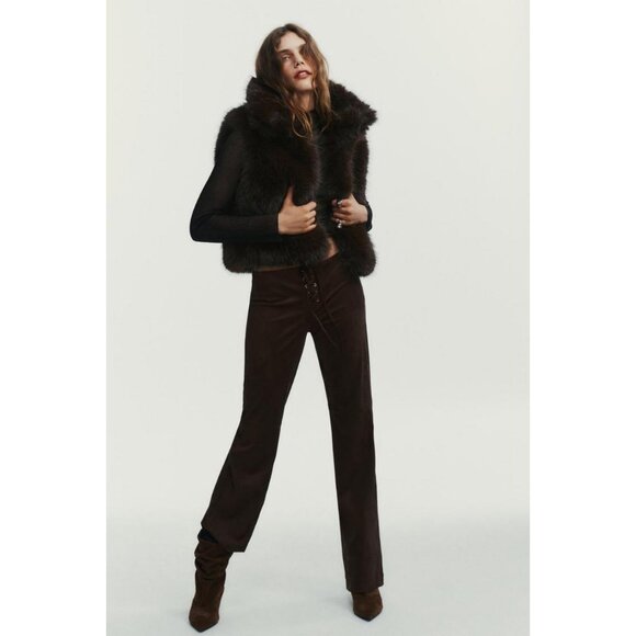 ZARA FAUX FUR VEST - Picture 2 of 8